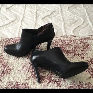 DKNY Black Leather Booties